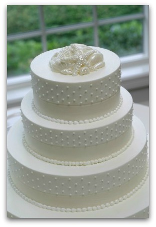 Beach wedding cake Pure simple understated elegance are a few words that 