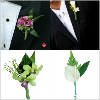 beach wedding flowers for boutonnieres