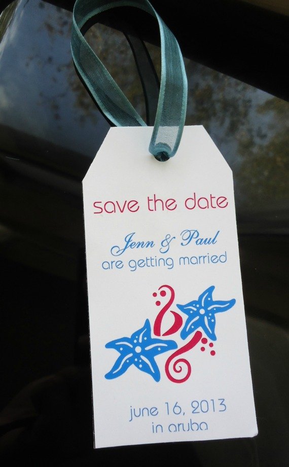 Save The Date Destination Weddings Template Luggage Tag