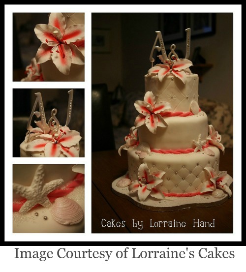 Photo Gallery of Tropical Beach Wedding Cakes