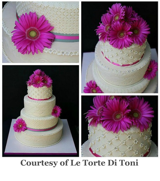 It 39s then topped with a simple monogram Tropical Beach wedding cakes